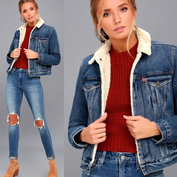 Levi’s Denim and Sherpa Jacket - Picture 4 of 9